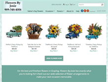 Tablet Screenshot of flowersbyjosie.com